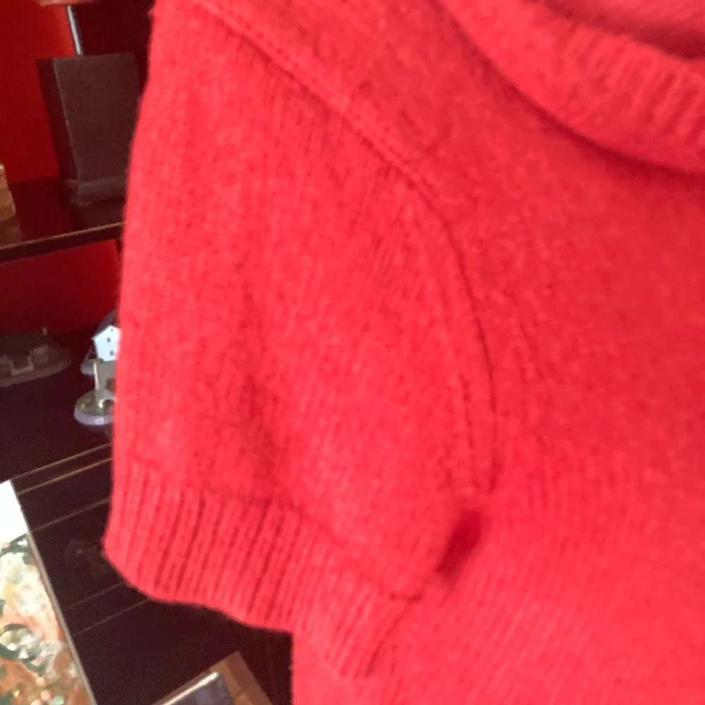 Banana Republic Retro Red Knit Sweater Dress -VTG - Picture 5 of 6